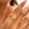 Anello Conchiglia Dorato Stile Boho Estivo Mare
