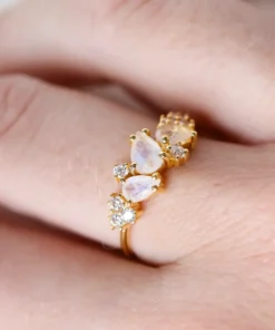 Anello con pietre naturali Camille