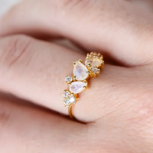 Anello con pietre naturali Camille