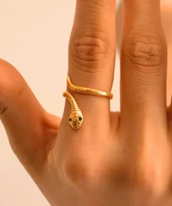 Anello serpente Celeste