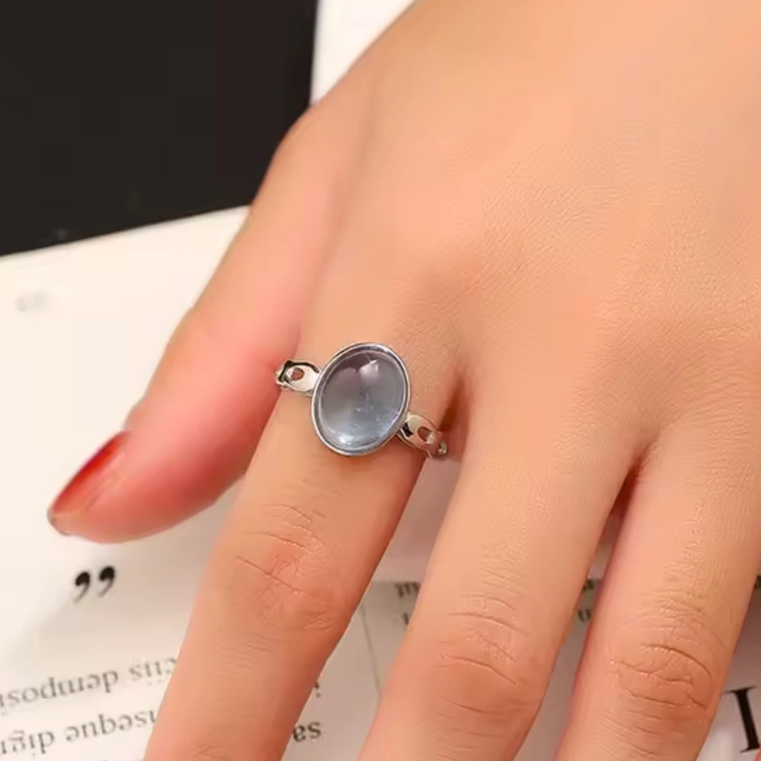 Anello vintage con zaffiro Zoé - immagine 2