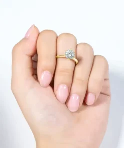 Anello solitario oro Emma