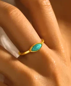 Anello turchese da donna Sofia
