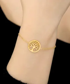 Bracciale albero della vita con giada