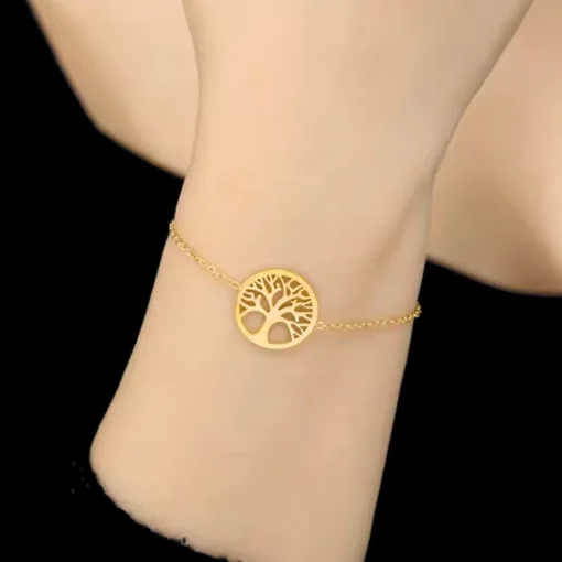 Bracciale albero della vita con giada