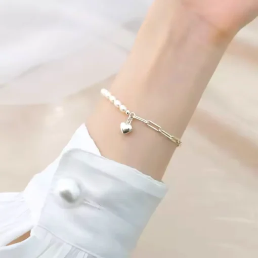 Bracciale in argento con perla Julietta