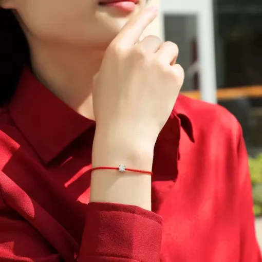 Bracciale con cordino e diamante Jess