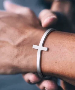 Bracciale croce uomo Sacha