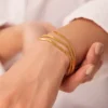 Bracciale dorato da donna Iris