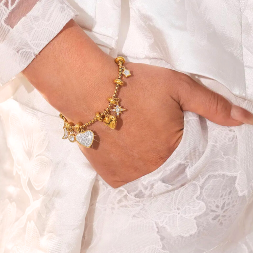 Bracciale Cuore Celeste - immagine 3
