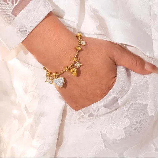 Bracciale Cuore Celeste - immagine 7