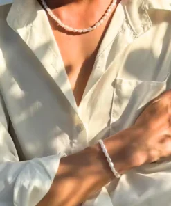 Alternative view of Bracciale con perle Hanna