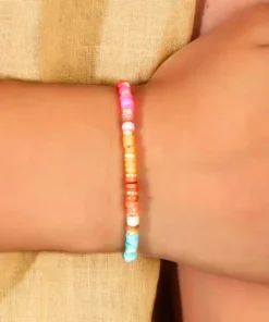 Bracciale con perline heishi Savana