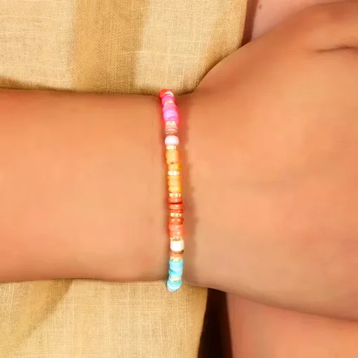 Bracciale con perline heishi Savana