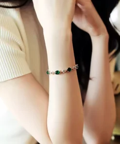 Bracciale pietra verde Cloé