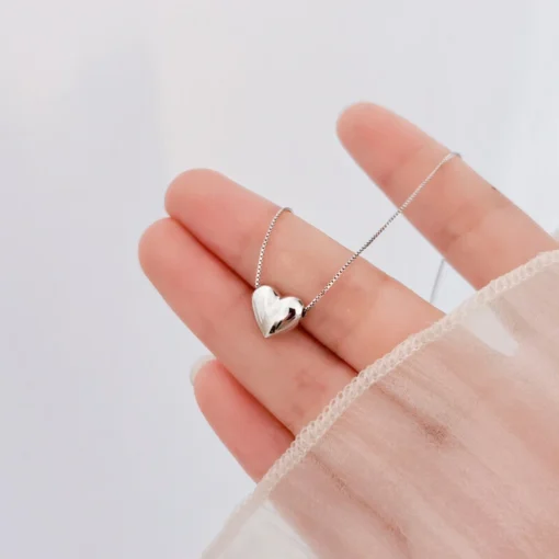 Collana cuore in argento Héloïse - immagine 3