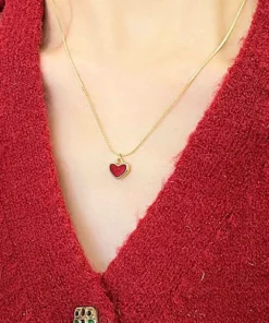 Collana cuore rosso Florine