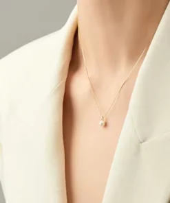 Collana con pendente perla Justine