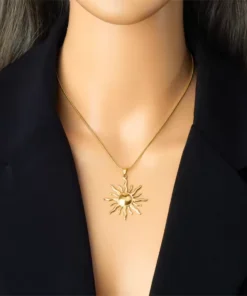 Collana sole dorata Alyssa