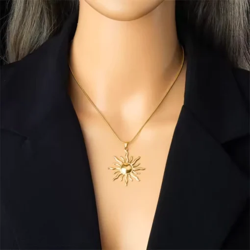 Collana sole dorata Alyssa