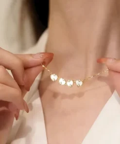 Collana quadrifoglio in madreperla Alix