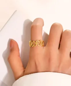 Alternative view of Anello regolabile donna Aude