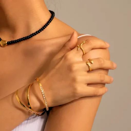 Anello serpente Celeste - immagine 2