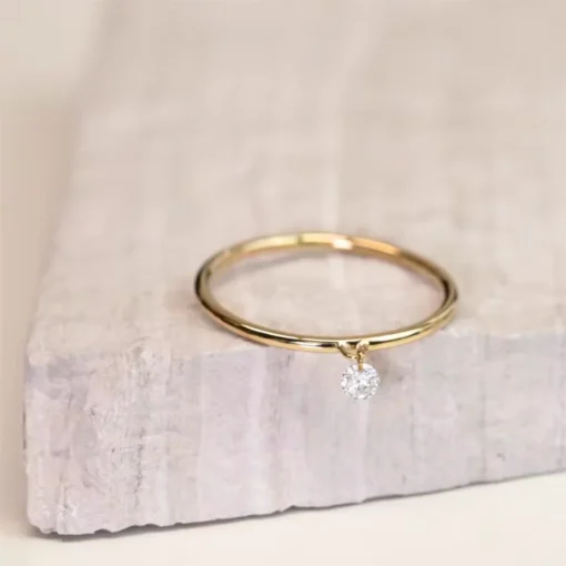 Bague fine en or Inès - immagine 2