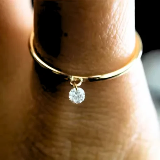 Bague fine en or Inès - immagine 6