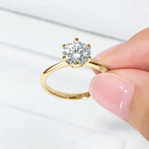 Anello solitario oro Emma - immagine 2