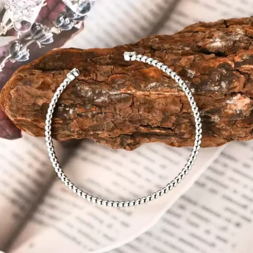 Bracciale rigido in argento da donna Ophélia - immagine 4