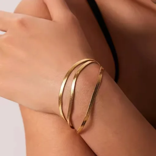Bracciale dorato da donna Iris - immagine 2