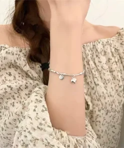 Alternative view of Bracciale in argento massiccio da donna Isabella