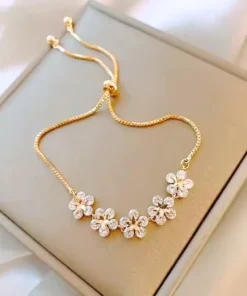 Alternative view of Bracciale floreale sposa Vanessa