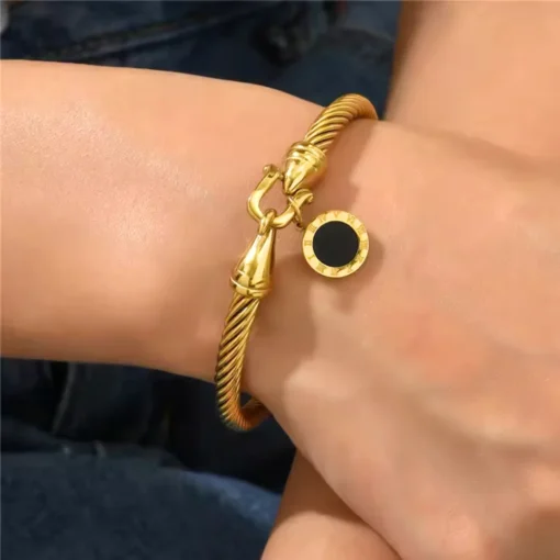 Bracciale donna oro Numeri Romani - immagine 2