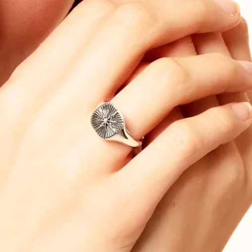 Anello chevalier da uomo in argento Lucas - immagine 2