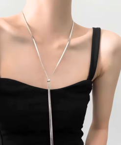 Alternative view of Collana lunga in argento Anastasia
