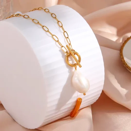 Collana con perla Charlotte - immagine 2