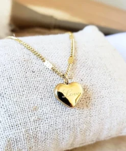 Collana cuore in oro Louise