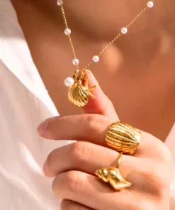 Alternative view of Collana con conchiglia donna Marianne
