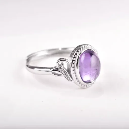 Anello in argento con ametista - immagine 4