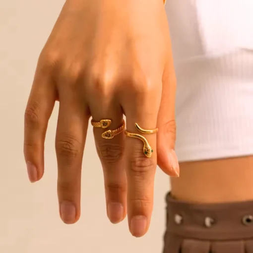 Anello serpente Celeste - immagine 3