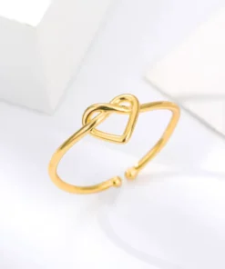 Alternative view of Anello oro cuore Maëlys