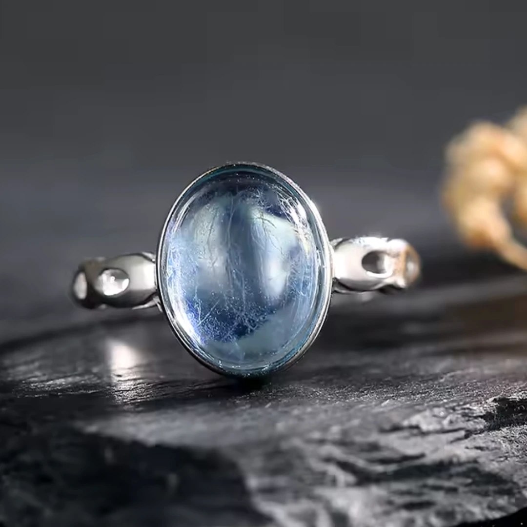 Anello vintage con zaffiro Zoé - immagine 3