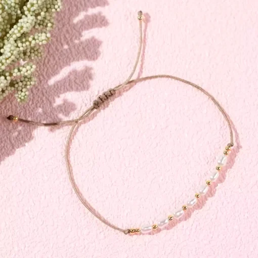 Bracciale con cordino e perla Sally - immagine 3