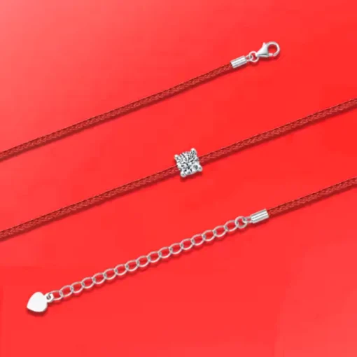 Bracciale con cordino e diamante Jess - immagine 4