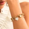 Bracciale Cuore Celeste