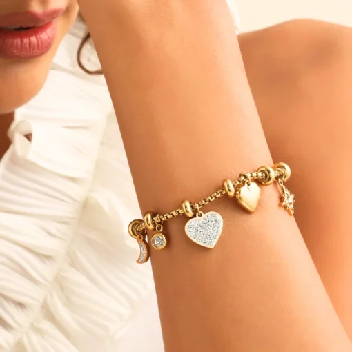 Bracciale Cuore Celeste