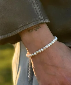 Bracciale da uomo con perle