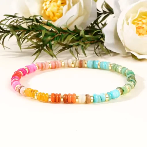 Bracciale con perline heishi Savana - immagine 3